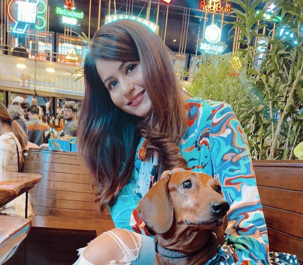 Charrul Malik attends Pet Fed India Pupper party with her dog Della!