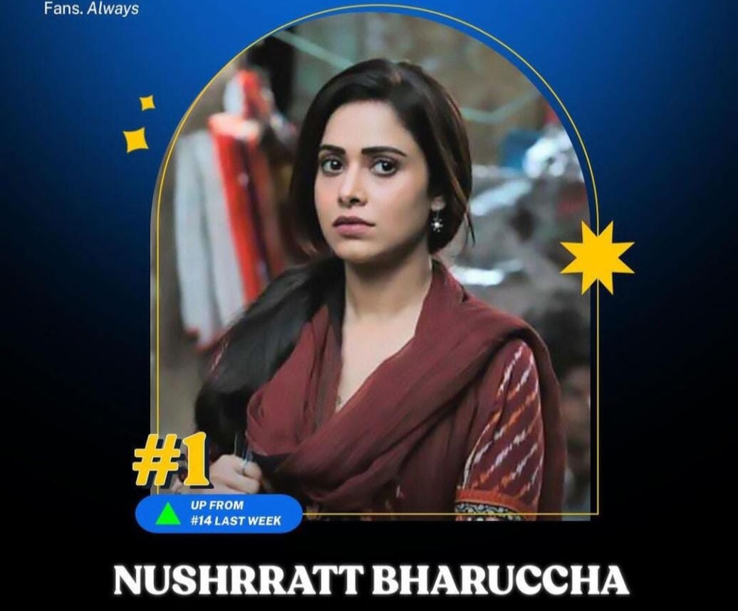 Nushrratt Bharuccha tops the popular Indian celebrities list by IMDb!