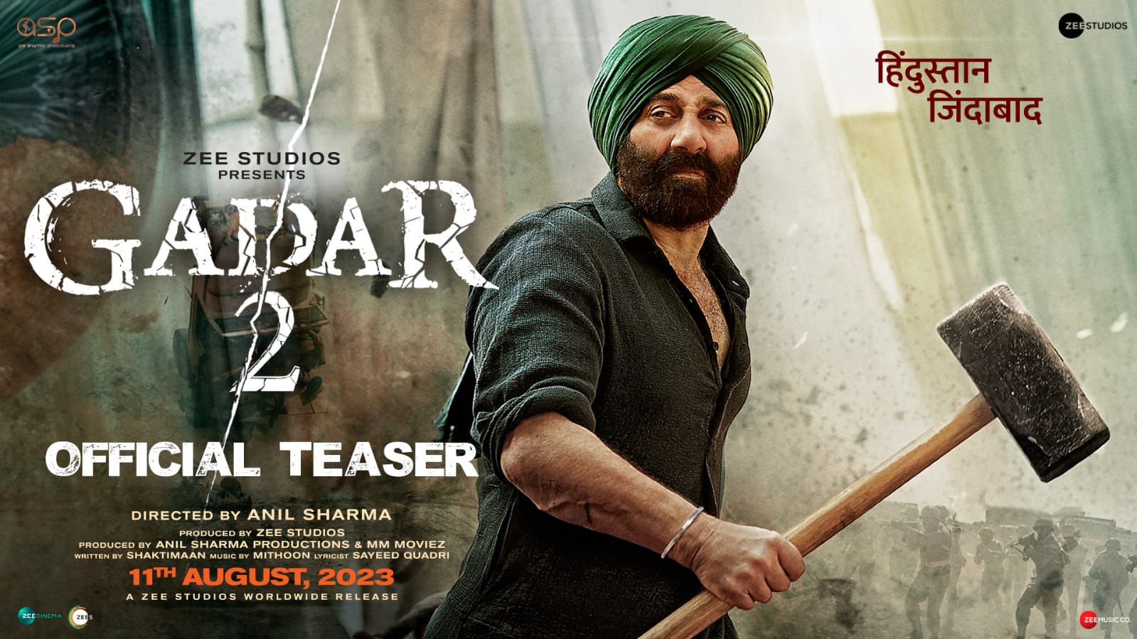 After re-releasing ‘Gadar: Ek Prem Katha’, the makers release teaser of ‘Gadar 2’!