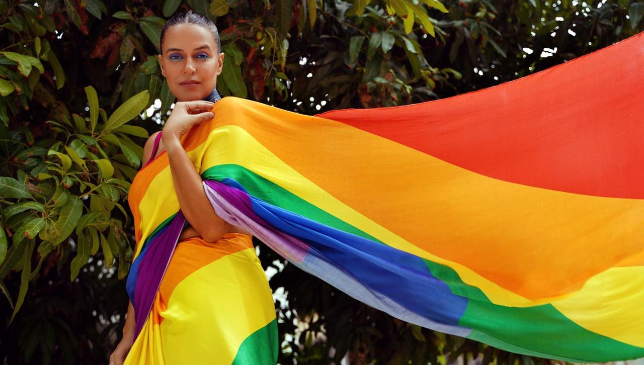 Neha Dhupia shows her support for the LGBTQ community in her own distinctive manner!