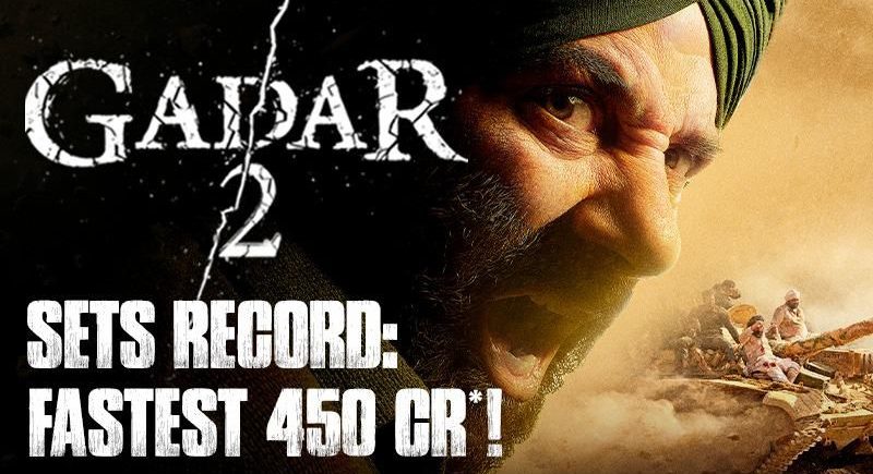 Gadar 2 sets record for the fastest Rs. 450 crores net at the box office