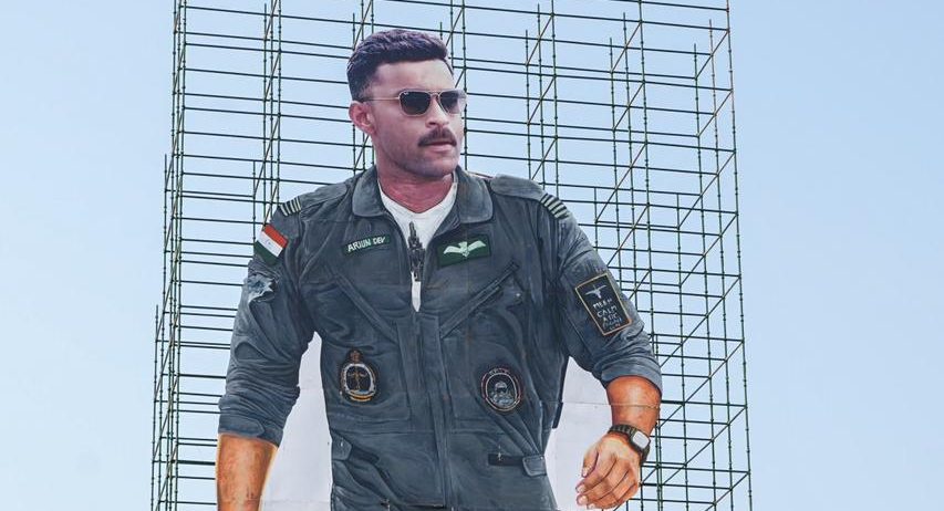 Makers of ‘Operation Valentine’ install 126ft cutout of Varun Tej on his birthday!
