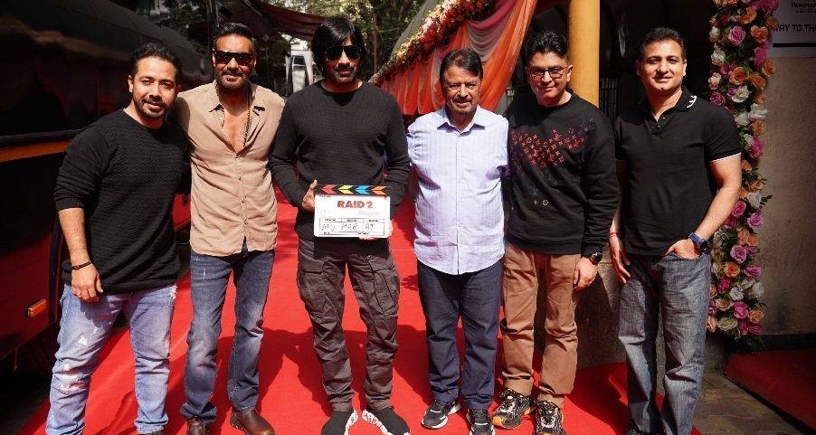 Ajay Devgn’s Raid 2’s mahurat clap given by Ravi Teja!