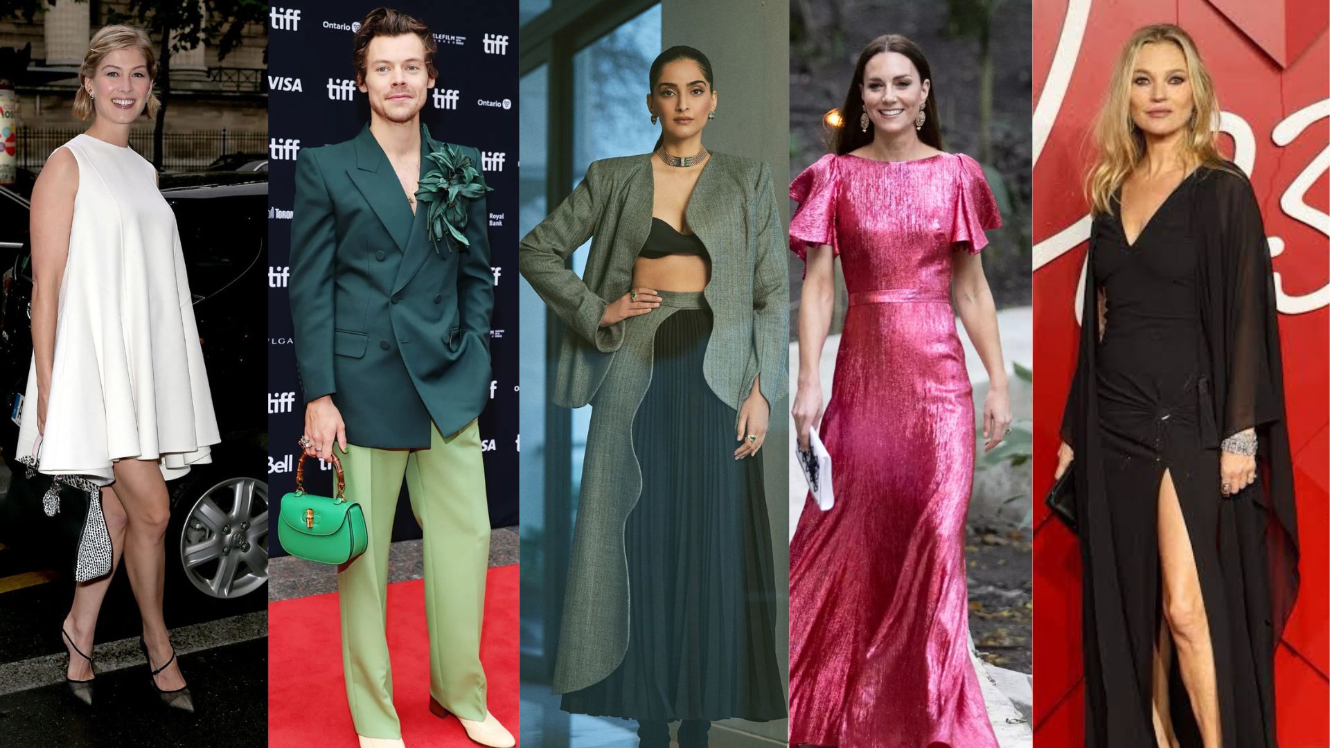 UK’s TOP 40 Best Dressed also include Harry Styles, Sonam Kapoor, Kate Middleton, Rosamund Pike, Kate Moss!