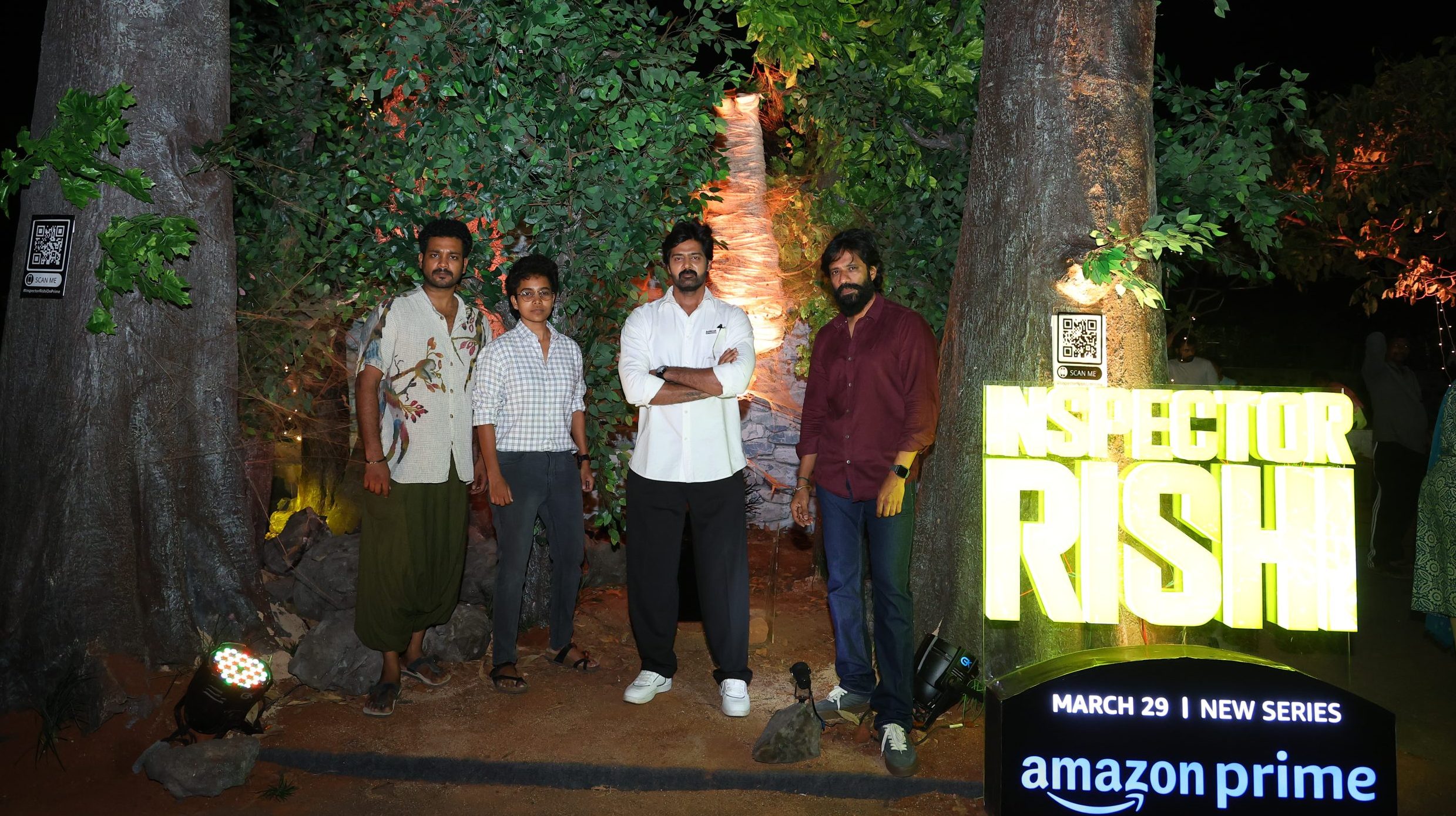 Team ‘Inspector Rishi’ meets fans at Marina Beach, Chennai!
