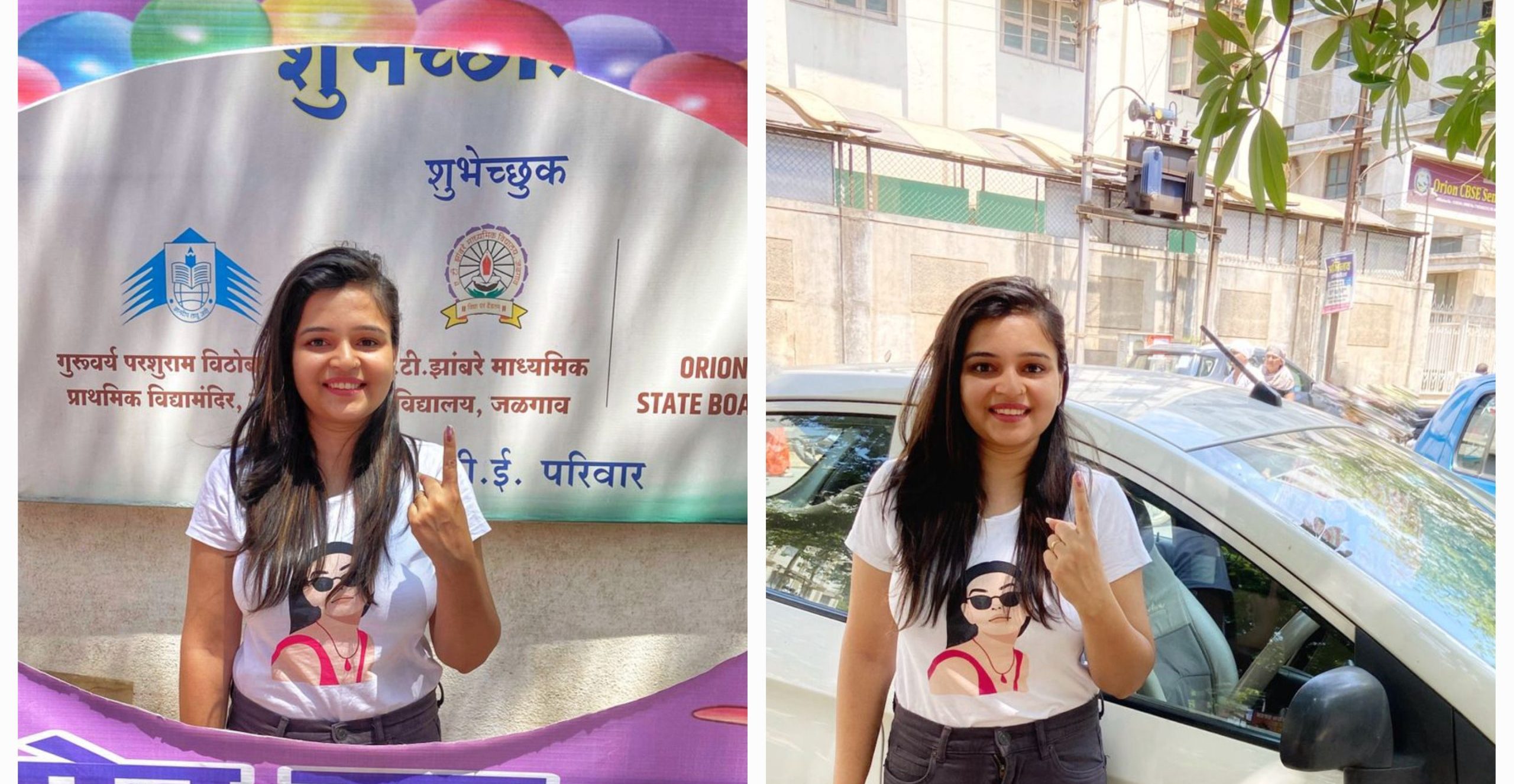 Shreya Kulkarni casts vote in Jalgaon, urges all to vote as a National duty!