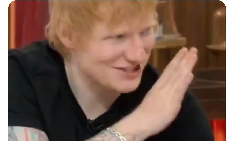 International Singer Ed Sheeran seen doing the iconic ‘Thaggedele’ !