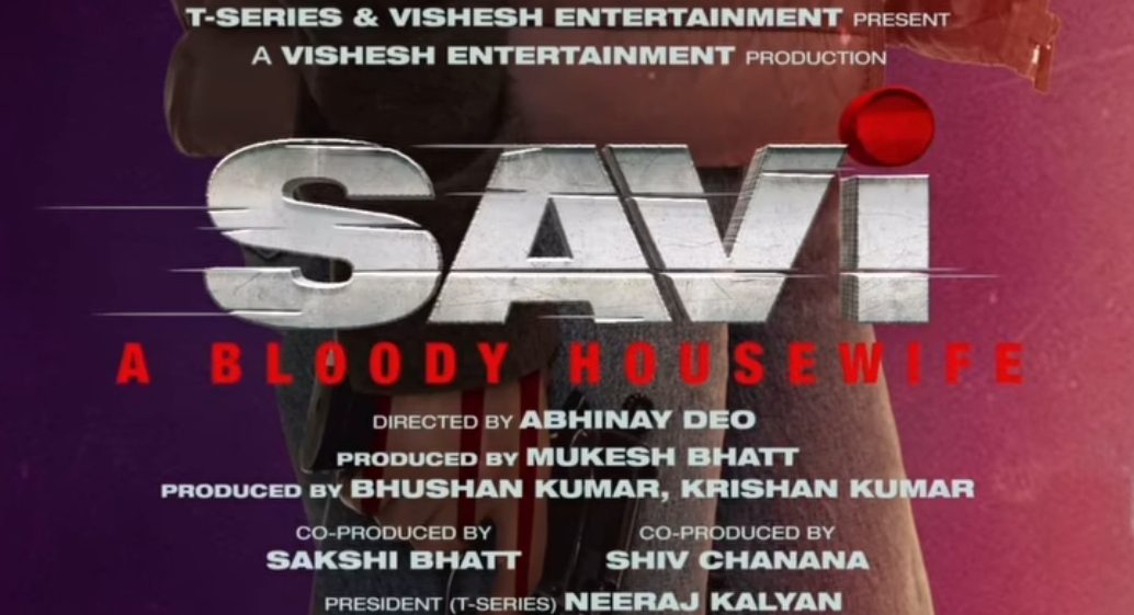 The motion poster of Divya Khosla’s “Savi – A Bloody Housewife” out!