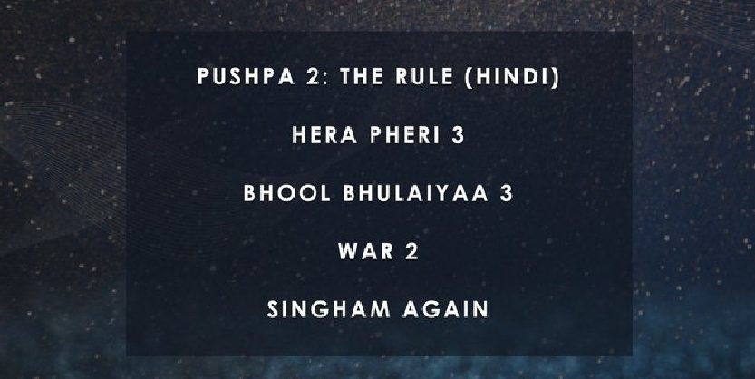 Pushpa 2: The Rule (Hindi) is at No. 1 on Ormax Cinematics’ list of most anticipated Hindi films!