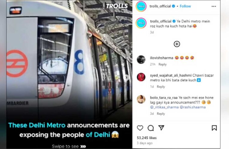 ‘Jamnapaar’ promoted on Delhi Metro!