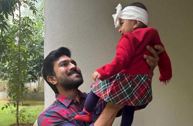 Ram Charan celebrates first Father’s Day!