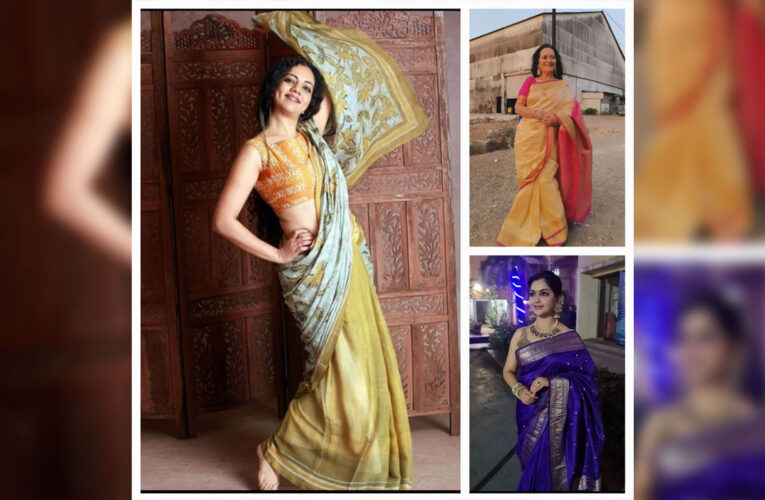 Neha Joshi, Himani Shivpuri and Shubhangi Atre display their Saree love!