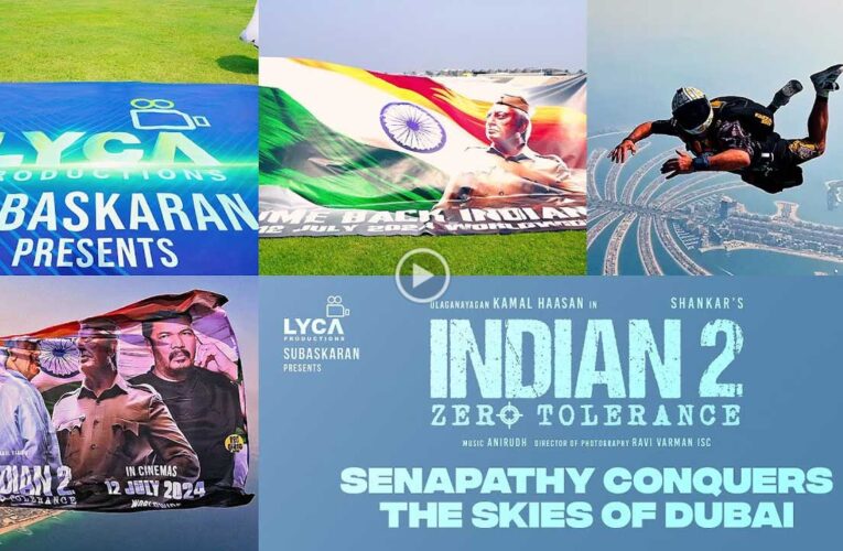 Hindustani 2’s film poster unveiled in Dubai skies!