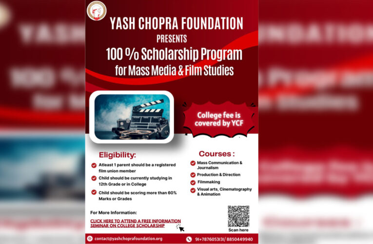 Yash Chopra’s 92nd birth anniversary, Yash Chopra Foundation announces YCF Scholarship Program!