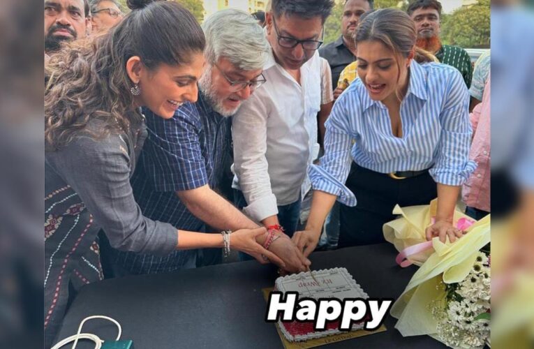 Kajol and Kubbra wrap shoot of an untitled project