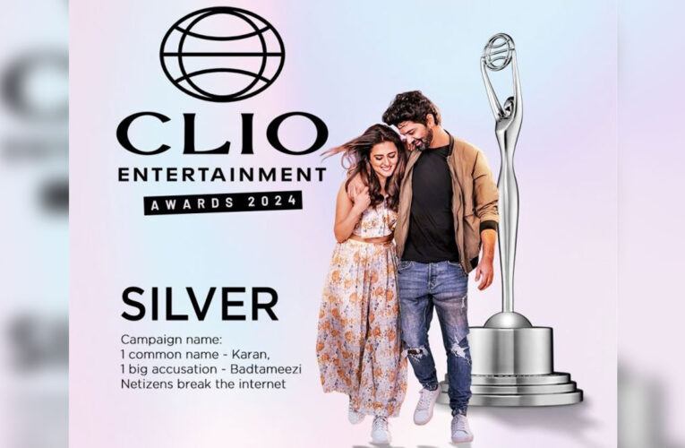 At The Clios Entertainment Awards 2024, Amazon MX Player’s Badtameez Dil Bags Silver!